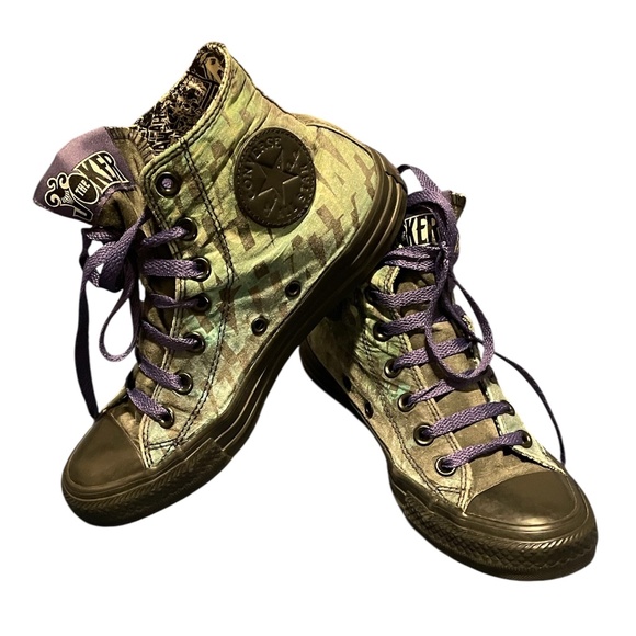 Converse Chuck Taylor All Star High Top Batman DC Joker Size Men's 5 Women’s 7 - Picture 1 of 13